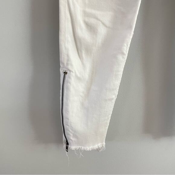 GRLFRND | Women’s The Kendall High Rise Ankle Zipper Jeans White Noise Denim 26 - Picture 6 of 13